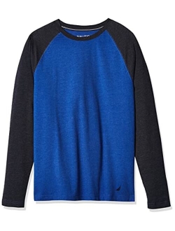 Men's Long Sleeve Crew Neck Soft Sleep Tee