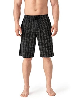 Men's 2 Pack Comfy Cotton Sleep Shorts Lounge Wear Pajama Pants