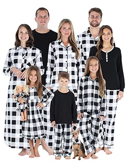 SleepytimePJs Christmas Family Matching Buffalo Plaid Flannel Pajamas