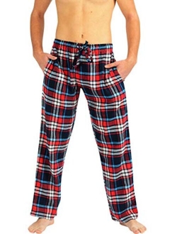 NORTY Mens Pajama Sleep Lounge Pant - Brushed Cotton Blend Flannel