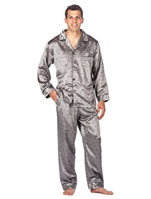 Noble Mount Satin Pajamas for Men - Silky Pajama Set for Men