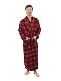 Mens Flannel Robe Christmas Robe (Size Small-XXX-Large)