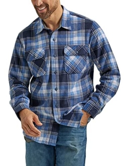 Authentics Men's Long Sleeve Heavyweight Fleece Shirt