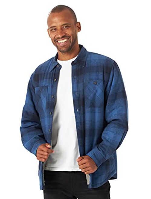 Wrangler Authentics Men's Long Sleeve Heavyweight Fleece Shirt