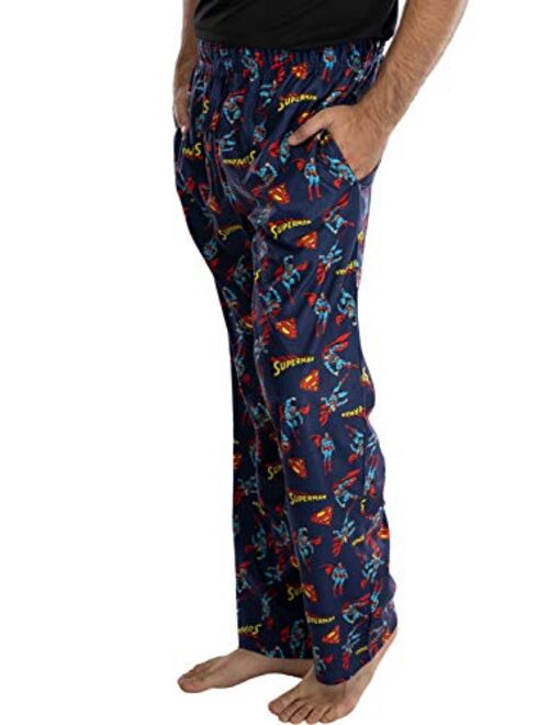 DC Comics Mens Superman All Over Print Loungewear Pajama Pants