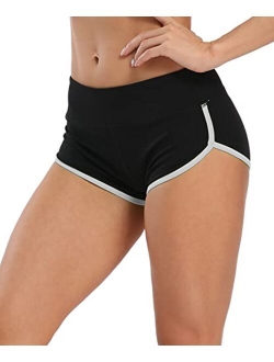 ENEESSI Women's Booty Shorts Workout Butt Lifting High Waist Yoga Running Gym Shorts