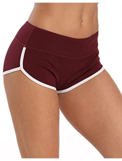 ENEESSI Women's Booty Shorts Workout Butt Lifting High Waist Yoga Running Gym Shorts