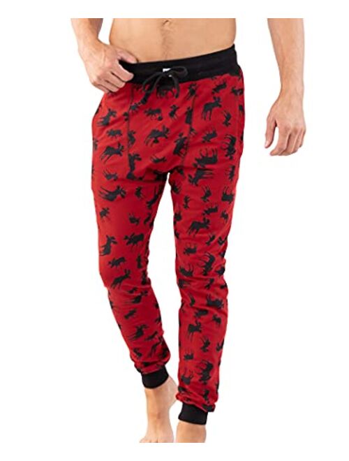 Lazy One Men's Pajama Long John Joggers, Pajamas for Men