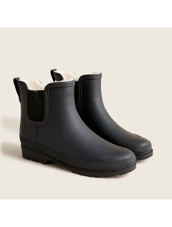 Sherpa-lined Chelsea rain boots