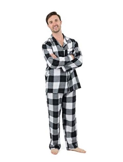 Mens Flannel pajamas 2 Piece Christmas Pajama Set (Size Small-XXX-Large)