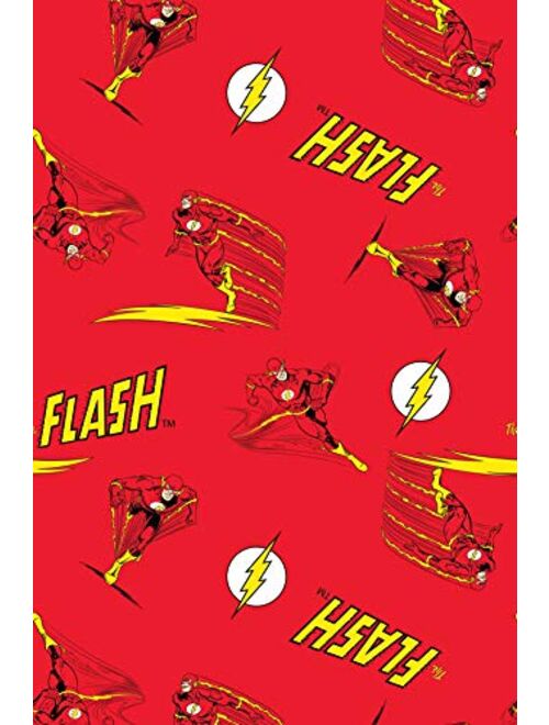 DC Comics Men's Classic The Flash Comic Allover Print Loungewear Pajama Pants