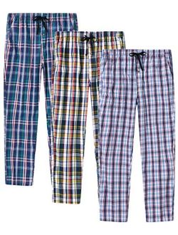 JINSHI Men’s Pajama Pants Soft Sleep Pants Pajama Bottoms Cotton Lounge Pants with Pockets