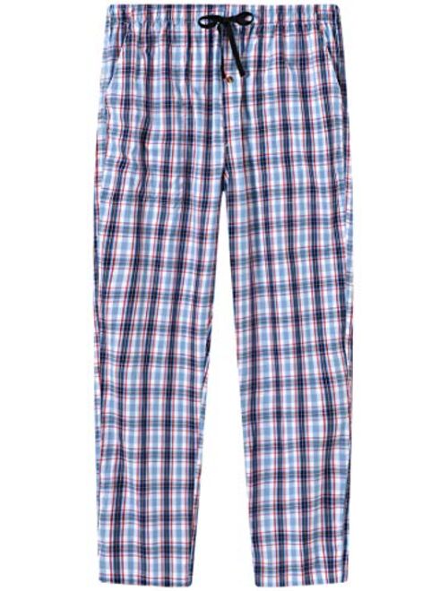 JINSHI Men’s Pajama Pants Soft Sleep Pants Pajama Bottoms Cotton Lounge Pants with Pockets