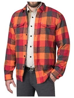 The American Outdoorsman Polar Fleece-Lined Flannel Shirt Jacket