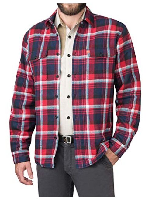 The American Outdoorsman Polar Fleece-Lined Flannel Shirt Jacket