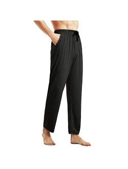 Men's Pajama Pants Bamboo Viscose Soft Breathable Pajama Pants for Men with Pockets