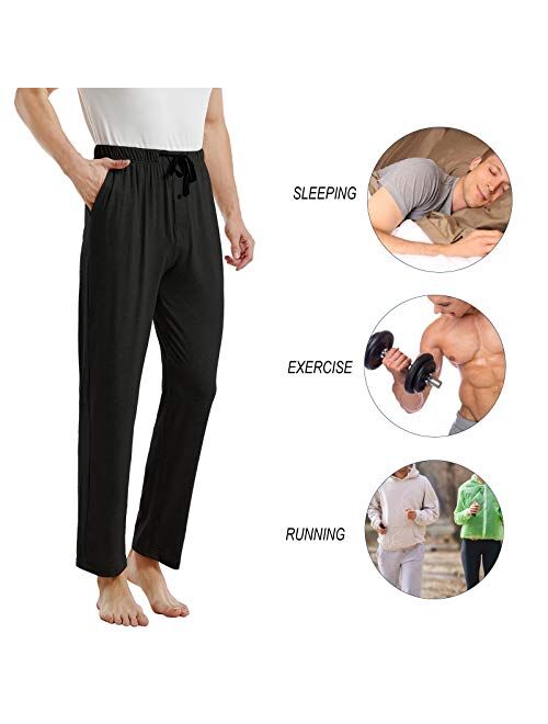 Men's Pajama Pants Bamboo Viscose Soft Breathable Pajama Pants for Men with Pockets