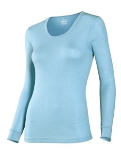 Women's Performance Rib Knit Thermal Underwear Top with Silvadur