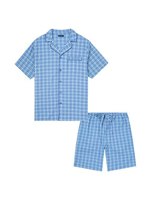 Buy Noble Mount Twin Boat Men's 100% Woven Cotton Short Pajama ...