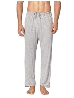 Locachy Men's Soft Knit Sleep Pants Pajama Pant with Pockets Lightweight Lounge PJ Bottoms(1 & 2 Packs)