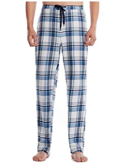 Locachy Men's Soft Knit Sleep Pants Pajama Pant with Pockets Lightweight Lounge PJ Bottoms(1 & 2 Packs)