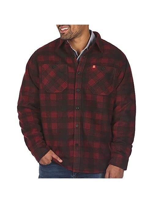 The American Outdoorsman Bonded Polar Fleece-Lined Flannel Shirt Jacket