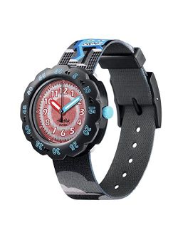 Kids' STANDARD (R26 POWER TIME 5 ) Quartz bio-sourced Material Strap, Red, 16 Casual Watch (Model: ZFPSP047)