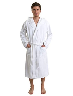 TowelSelections Men's Hooded Cotton Robe, Terry Cloth Luxury Spa Bathrobe