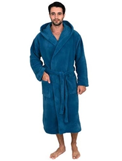 TowelSelections Men's Hooded Cotton Robe, Terry Cloth Luxury Spa Bathrobe