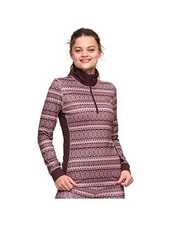 Women's Lune Base Layer Top - Half Zip Thermal Shirt