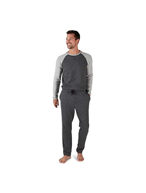 Eddie Bauer Men's Pajama Set, Comfortable Raglan Shirt and Pants Sleepwear Set