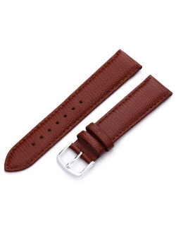 Men's MSM725RA 160 16-mm Black Java Lizard Grained Leather Watch Strap