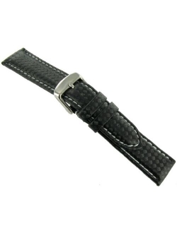 Men's Carbon Fiber Style MS847 Watch Strap