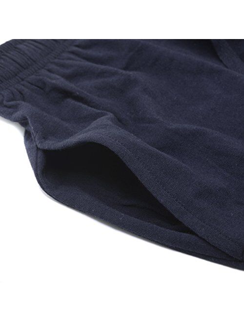 SGNOIEY Men's Pajamas Pants,100% Knit Cotton Sleep Long Lounge Pants