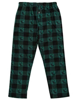 North 15 Men's Super Soft Micro Fleece Buffalo Plaid Pajama Pants(S - 5XL)