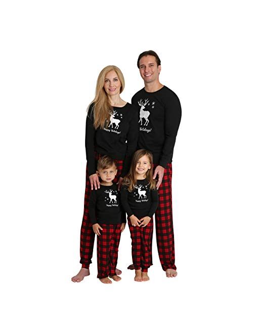 Dreamwave Matching Family Pajama Sets for Christmas Holiday