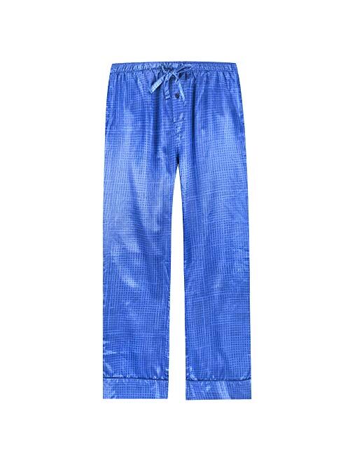 Noble Mount Mens Premium Satin Sleep/Lounge Pants