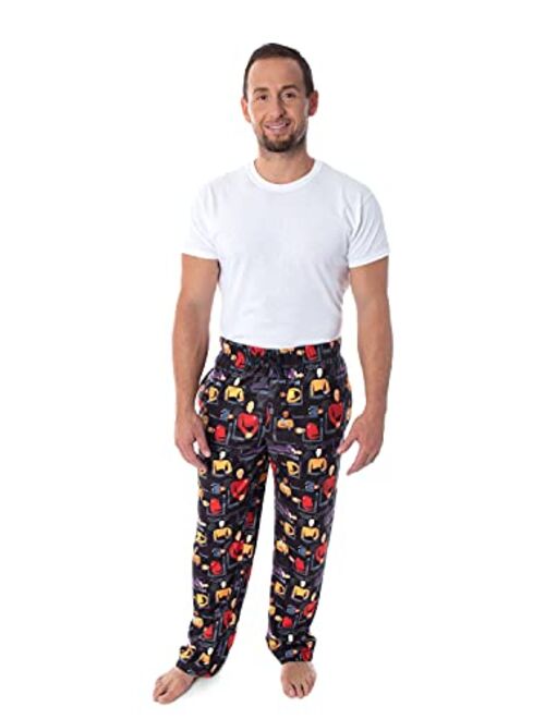 Intimo Star Trek The Next Generation Men's Allover Character Adult Lounge Sleep Pajama Pants