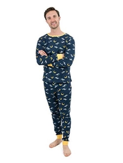 Mens Pajamas 2 Piece Pajama Set 100% Cotton (Size Small-XX-Large)