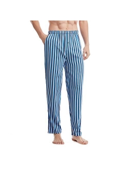 BAMBOO COOL Men's Pajamas Pants Bamboo Soft Print Lounge Sleep Bottoms with Pockets