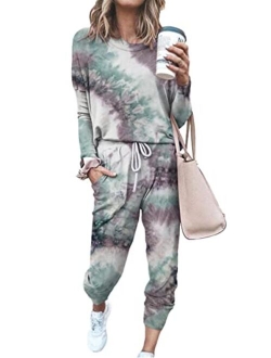 ETCYY NEW Lounge Sets for Women Sweatsuits Sets Two Piece Outfit Long Sleeve Pant Workout Athletic Tracksuits
