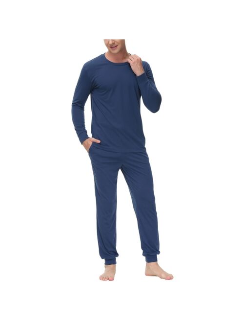 INK+IVY Men's Two-Piece Crewneck Shirt and Jogger Pajama Set