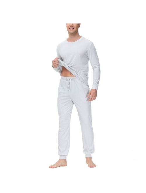 INK+IVY Men's Two-Piece Crewneck Shirt and Jogger Pajama Set