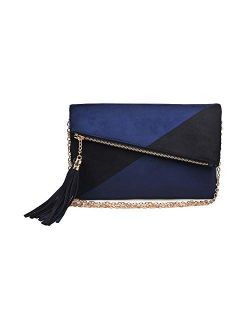 Onyx Women Clutch Material - Vegan Leather,Material - Velvet