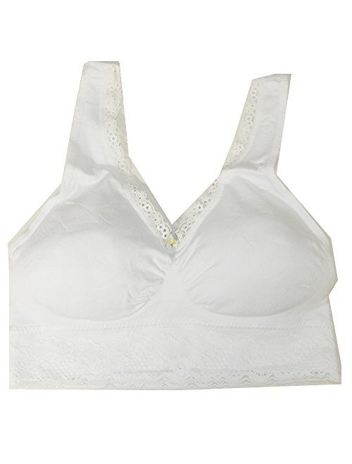 Coobie Women's Comfort Bra with Lace Trim