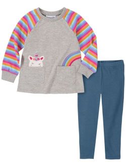 Baby Girls Rainbow Tunic and Jeggings, 2-Piece Set