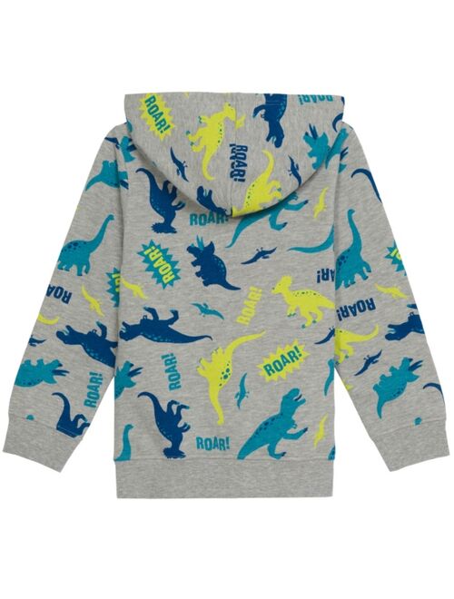 Hybrid Toddler Boys Dino All Over Print Bundle Fleece 3 Piece Set