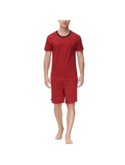 INK+IVY Men's Moisture-Wicking Crewneck T-Shirt & Shorts Pajama Set