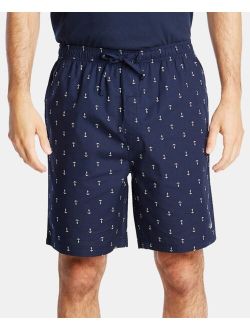 Men's Cotton Anchor-Print Pajama Shorts