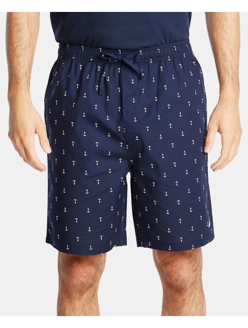 Nautica Men's Cotton Anchor-Print Pajama Shorts